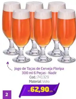 Preçolândia Jogo de Taças de Cerveja Floripa oferta