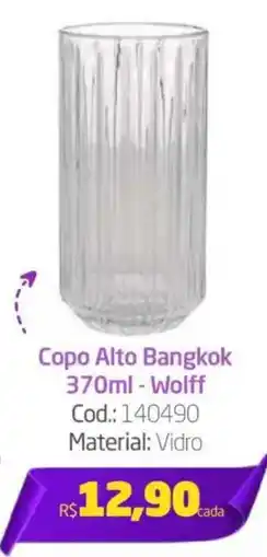 Preçolândia Copo Alto Bangkok Wolff oferta