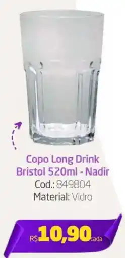 Preçolândia Copo Long Drink Bristol Nadir oferta