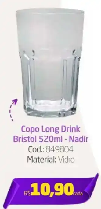 Preçolândia Copo Long Drink Bristol Nadir oferta