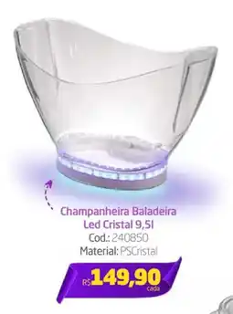 Preçolândia Champanheira Baladeira Led Cristal oferta