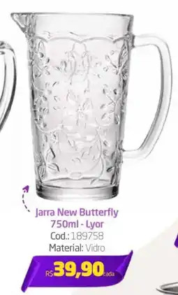 Preçolândia Jarra New Butterfly Lyor oferta