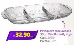 Preçolândia Petisqueira com Divisória 30cm New Butterfly - Lyor oferta