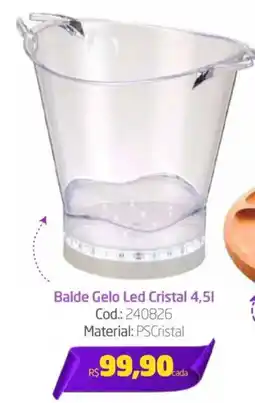 Preçolândia Balde Gelo Led Cristal oferta