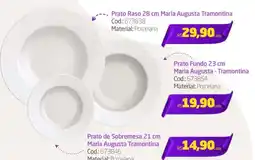 Preçolândia Prato de Sobremesa 21 cm Maria Augusta Tramontina oferta