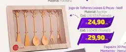 Preçolândia Jogo de Talheres Leaves 6 Peças - Wolf oferta