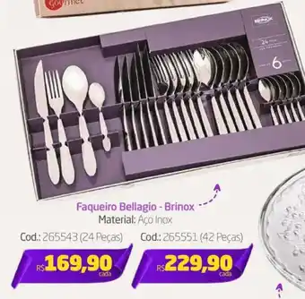 Preçolândia Faqueiro Bellagio - Brinox oferta