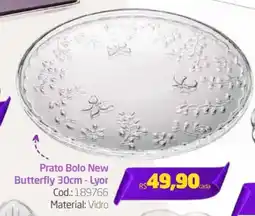 Preçolândia Prato Bolo New Butterfly 30cm - Lyor oferta