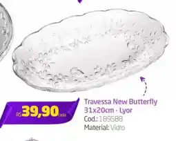 Preçolândia Travessa New Butterfly 31x20cm - Lyor oferta