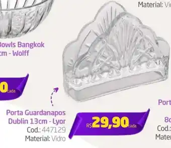 Preçolândia Porta Guardanapos Dublin 13cm - Lyor oferta