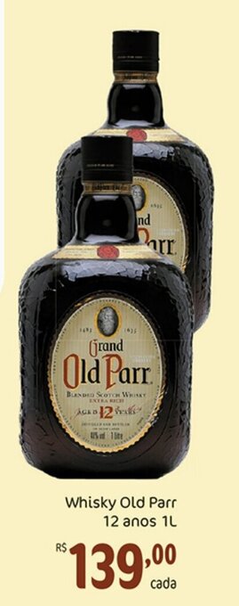 Whisky OLD Parr 12 Anos 1L