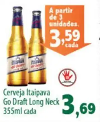 Econômico Atacadão Cerveja itaipava Go Draft L. Neck 355ml oferta