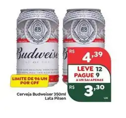 Verona Supermercados Cerveja Budweiser Lata Pilsen oferta