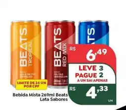 Verona Supermercados Bebida Mista Beats Lata Sabores oferta