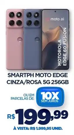 DB Supermercados Smartph moto edge cinza/rosa 5g 256gb oferta