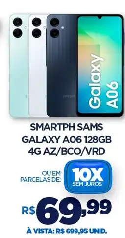 DB Supermercados Smartph sams galaxy a06 128gb 4g az/bco/vrd oferta