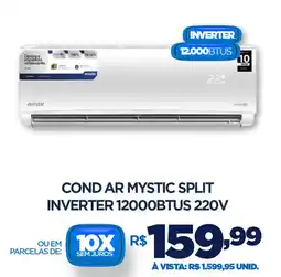 DB Supermercados Cond ar mystic split INVERTER 12000BTUS 220V oferta