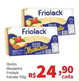 Macromix Atacado Queijo Mussarela Friolack Fatiado oferta