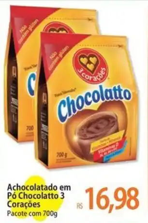 Achocolatado em Pó Chocolatto 3 Corações