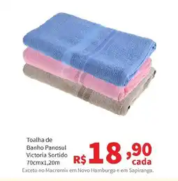 Macromix Atacado Toalha de Banho Panosul Victoria Sortido oferta