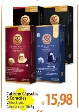 Atacadão Café em Cápsulas 3 Corações oferta