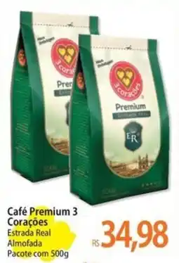 Atacadão Café Premium 3 Corações Estrada Real Almofada oferta