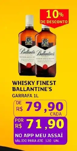 Assaí Atacadista Whisky finest ballantine's garrafa oferta