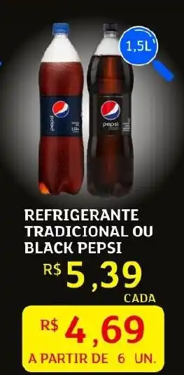 Assaí Atacadista Refrigerante tradicional ou black pepsi oferta