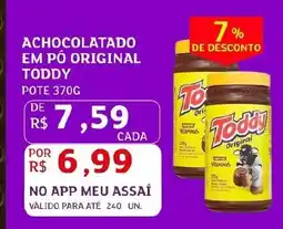 Assaí Atacadista ACHOCOLATADO EM PÓ ORIGINAL TODDY oferta