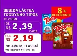 Assaí Atacadista Bebida láctea toddynho tipos oferta