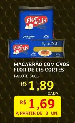 Assaí Atacadista Macarrão com ovos flor de lis cortes pacote oferta