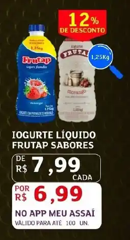 Assaí Atacadista Iogurte líquido frutap sabores oferta