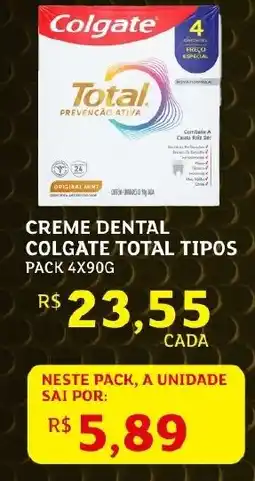 Assaí Atacadista Creme dental colgate total tipos oferta