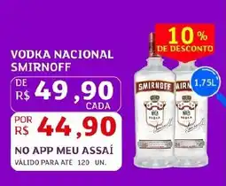 Assaí Atacadista Vodka nacional smirnoff oferta
