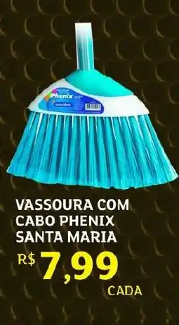 Assaí Atacadista Vassoura com cabo phenix santa maria oferta