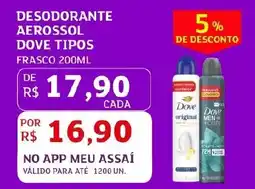 Assaí Atacadista Desodorante aerossol dove tipos frasco oferta