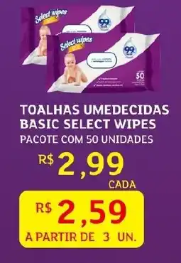 Assaí Atacadista Toalhas umedecidas basic select wipes oferta