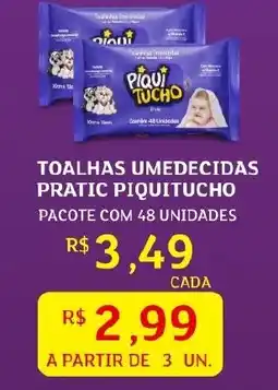 Assaí Atacadista Toalhas umedecidas pratic piquitucho oferta