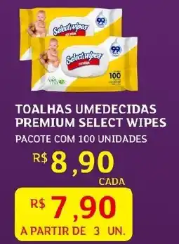 Assaí Atacadista Toalhas umedecidas premium select wipes oferta
