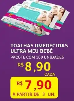 Assaí Atacadista Toalhas umedecidas ultra meu bebê oferta