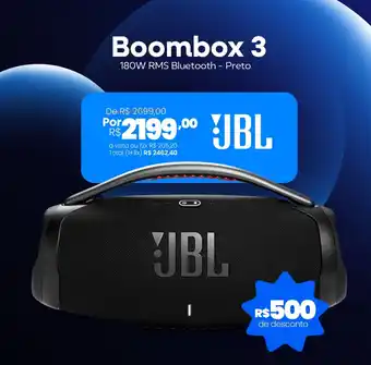 Boombox 3 180W RMS Bluetooth - Preto