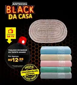 Casa e Vídeo Toalhas de banho ou tapete amaro oferta