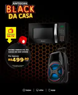 Casa e Vídeo Micro-ondas 21l ou caixa de som cm550 oferta