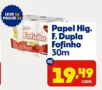 Papel Hig. Fofinho F. Dupla Fofinho 30m