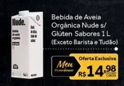 Verdemar Supermercado Bebida de Aveia Orgânica Nude s/ Glúten Sabores oferta