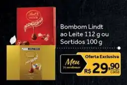 Verdemar Supermercado Bombom Lindt oferta