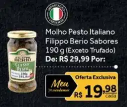 Verdemar Supermercado Molho Pesto Italiano Filippo Berio Sabores oferta