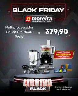 Hiper Moreira Multiprocessador Philco PMP1600 Preto oferta