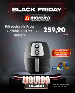 Hiper Moreira Fritadeira Air Fryer Britânia BFR21P oferta