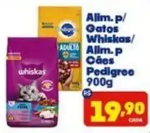 Boa Supermercados Alim. p/ Gatos Whiskas/ Alim.P OF Cães Pedigree oferta